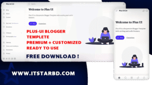 Plus-ui Premium Blogger Templete - Customized Ready To Use